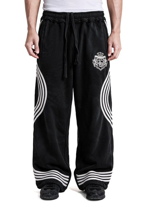 black "hidden” tears sweats